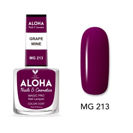 Βερνίκι Νυχιών με Gel Effect Χωρίς Λάμπα Magic Pro Nail Lacquer 15ml - MG 213 / ALOHA Nails & Cosmetics